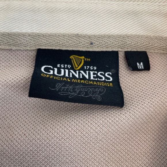 Guinness Official Merchandise Polo Brown Men’s Size Medium - Picture 5 of 14